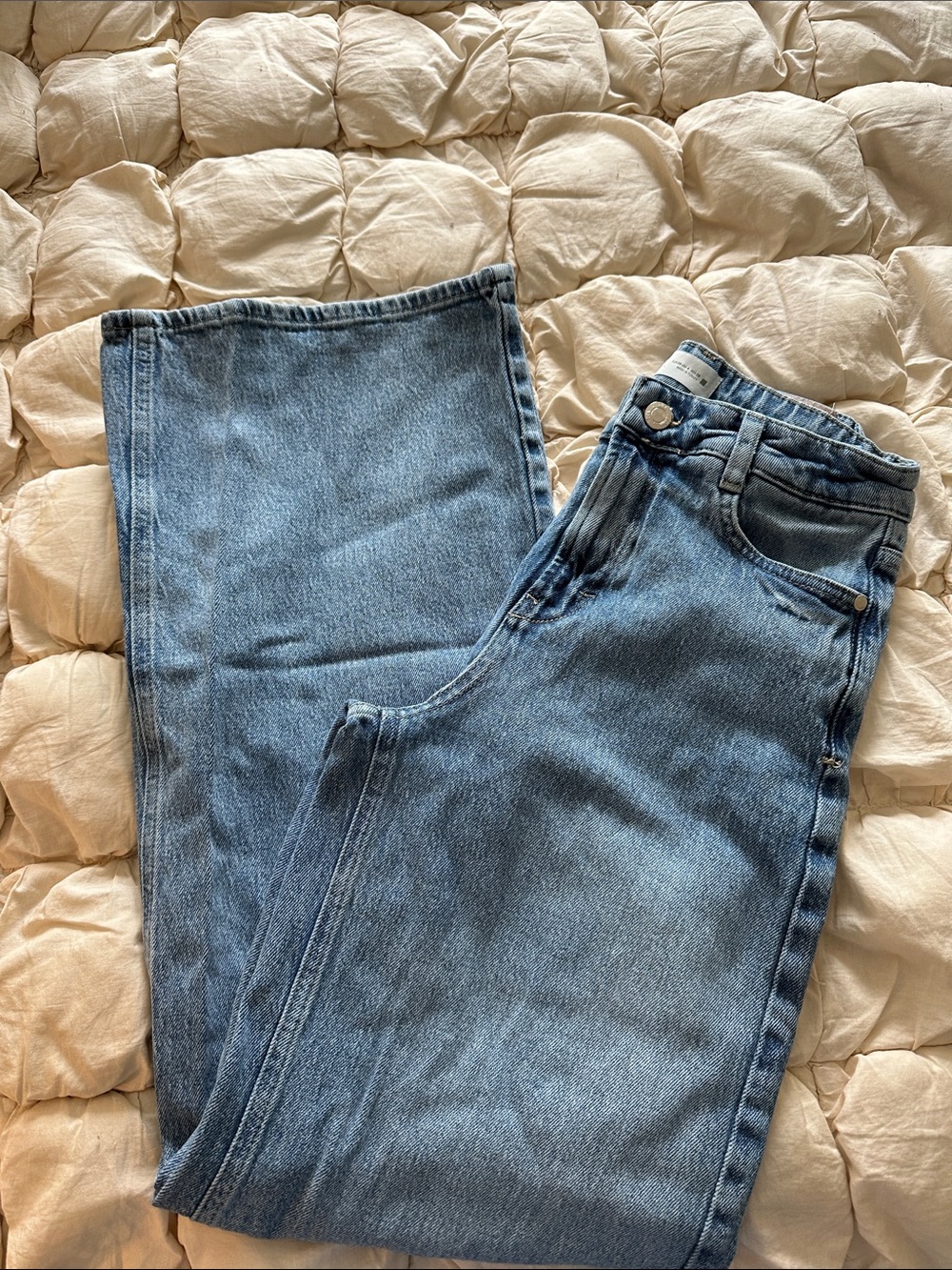 Zara Women's Light Blue Bootcut Jeans
